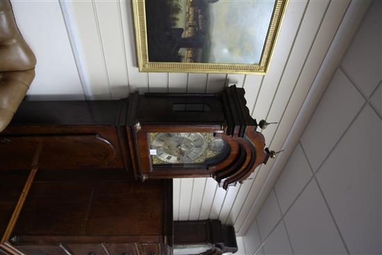 Thomas Smith, Norwich. A George III walnut eight day longcase clock, 7ft 9in.